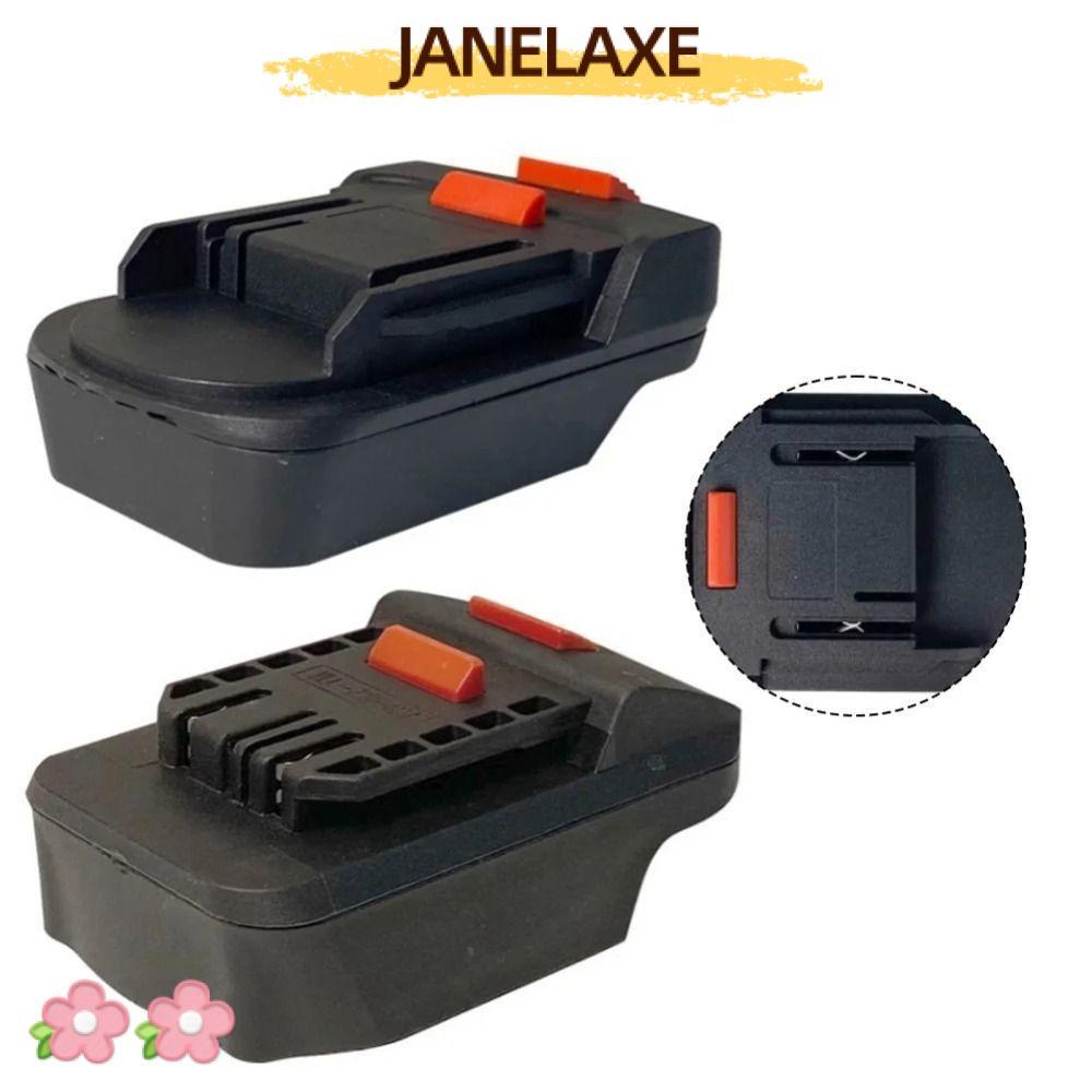 JANELAXE932JN อะแดปเตอร์แบตเตอรี่, 18V 2 in 1 ตัวแปลงแบตเตอรี่ลิเธียม, ฐานแปลงพลาสติกเครื่องมือไฟฟ้าอุปกรณ์เสริมสําหรับ Makita