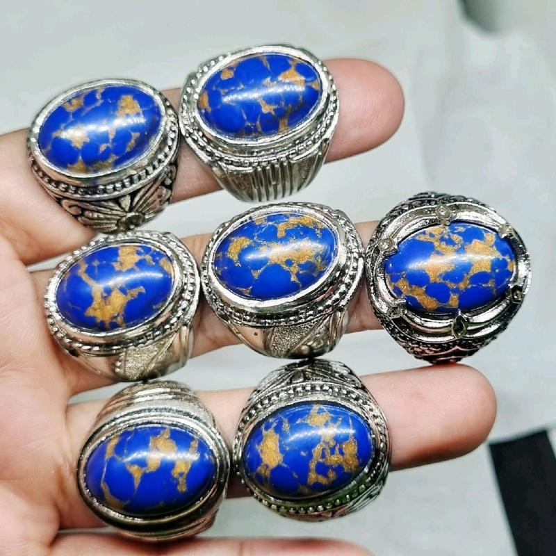 แหวน Blue Mizone Gold Fiber แหวนอัลปาก้า หรูหราสุด ๆ หิน