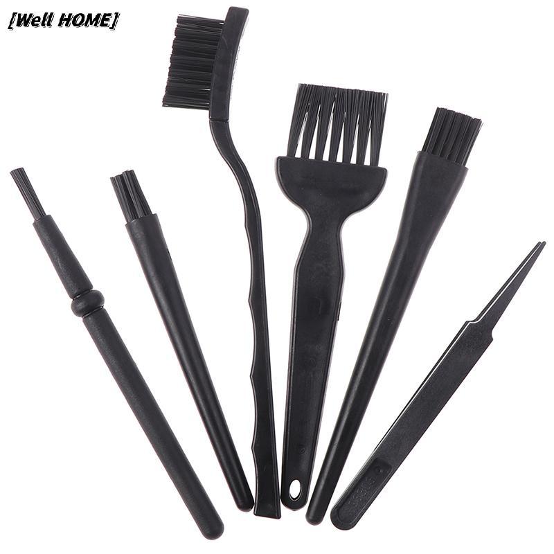 [Well HOME] 6 ชิ้น/1 ชุดแปรงทําความสะอาดแปรงป้องกันไฟฟ้าสถิตสําหรับซ่อมแท็บเล็ตโทรศัพท์มือถือสต็อกให