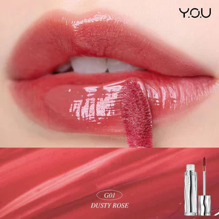 Y.O.U Cloud Paint Glassy Glow Lip 3g ลิปทินท์กลาสซี่ วาย.โอ.ยู ริมฝีปากใสฉ่ำวาว เปล่งประกาย.