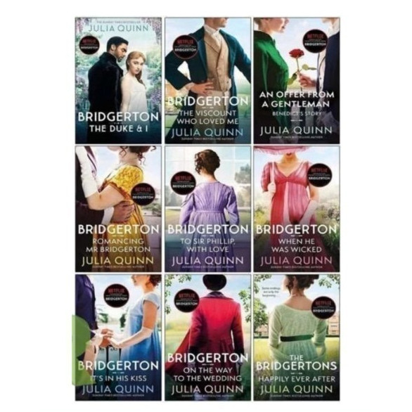 BRIDGERTON (ซีรีส์ 8 เล่ม) โดย Julia Quinn (เวอร์ชันภาษาอังกฤษ)