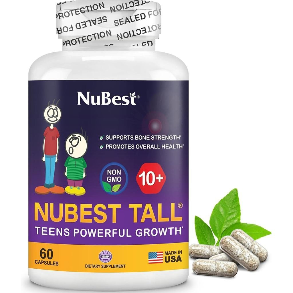 NuBest Tall 10+ สูตรความแข็งแรงของกระดูกระดับพรีเมียม ภูมิคุ้มกันและโดยรวมสุขภาพอายุ 10+ พร้อมแคลเซี