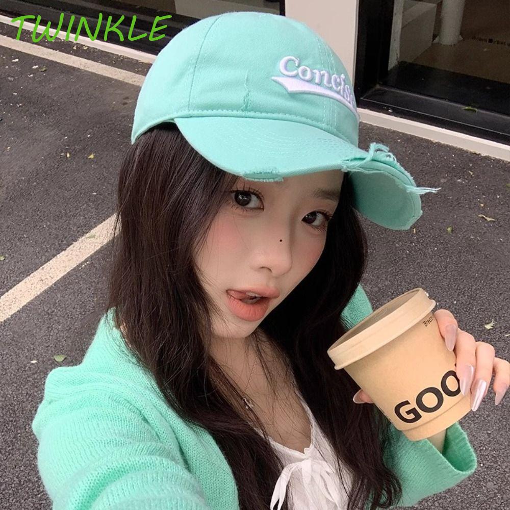 หมวกเบสบอลสไตล์เกาหลี Y2K กับตัวอักษร ปรับได้ ทำจากผ้าฝ้าย snapback สำหรับทั้งผู้ชายและผู้หญิง ราคา ถูกที่สุด ดีลบีเคเค