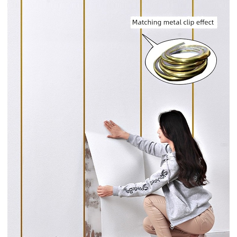 ตกแต่งห้อง wallpaper ติดผนัง ป้องกันโรคราน้ำค้าง3มิติห้องนั่งเล่นห้องนอนตกแต่งใหม่วอลล์เปเปอร์