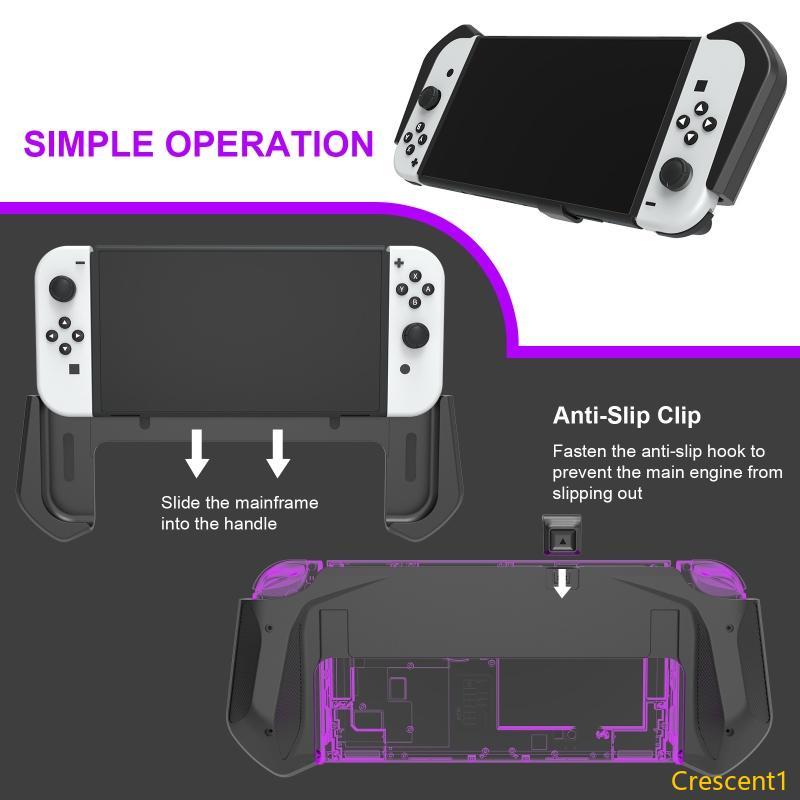 Crescent1 Integrated Host Grip Pluggable Base ที่ถอดออกได้สําหรับคอนโซล Switch OLED