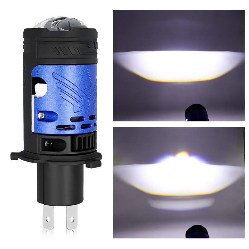 Super Bright 35000LM H4 LED โปรเจคเตอร์เลนส์ High Power Canbus สําหรับรถยนต์รถจักรยานยนต์