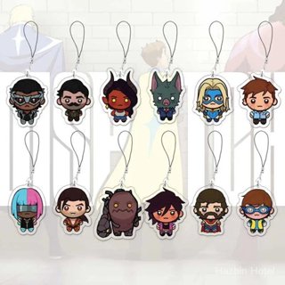 DISPATCH Z-Team โทรศัพท์มือถือ Charms อะคริลิคจี้ขนาดเล็ก Bl…