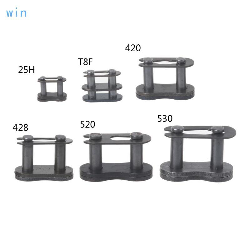 Win โซ่รถจักรยานยนต์ Master Buckle Ring Link 25H T8F 420 428 520 530 Connector