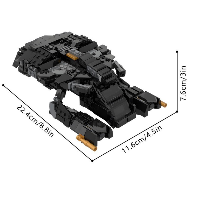 มอค-232837 76303 Batman-Rise of the Dark Knight Batmobile Building Block Model แบบจําลองทางเลือก