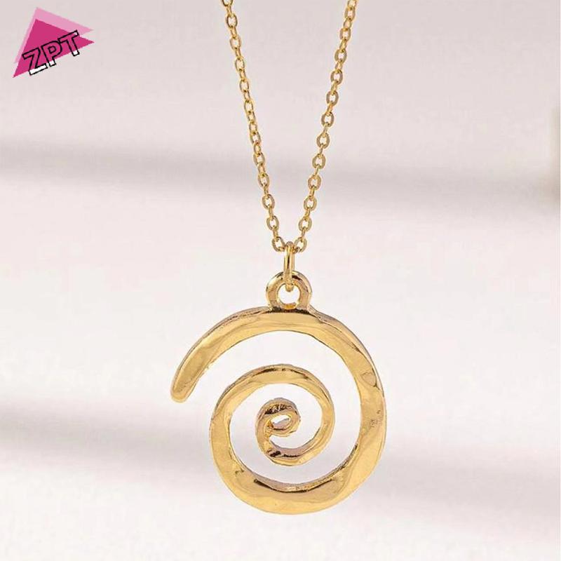 เครื่องประดับโลหะ Hollow Vortex สำหรับทั้งผู้หญิงและผู้ชาย สร้อยคอมีเกลียวแบบ Punk