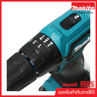MAKITA HP333DWYE สว่านกระแทกไร้สาย 12 โวลต์ 3/8 นิ้ว แรงบิดหมุน 28 นิวตันเมตร รวมแบตเตอรี่-แท่นชาร์จ (มากีต้า)