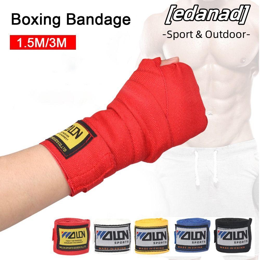 EDANAD 2 Rolls Boxing Wraps, Hand Wraps Belt Sports Strap Boxing Bandage, Combat Protect Sanda Kick 