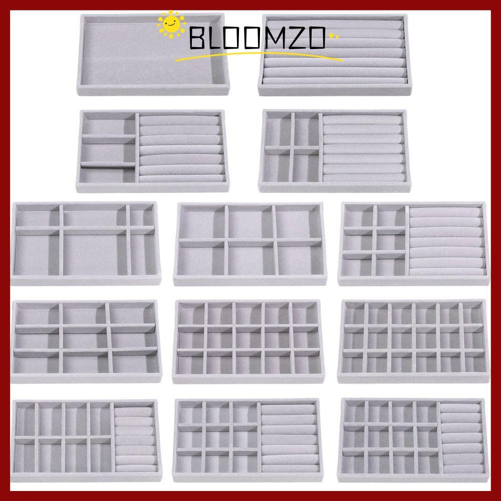 in stockBLOOMZO กล่องเครื่องประดับหมุนได้พร้อมฝาปิดเครื่องประดับออกแบบสร้อยข้อมือแฟชั่นแหวนจัดเก็บ