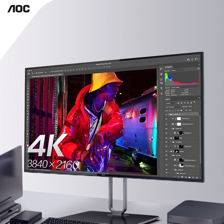 AOC U27U2S 27 นิ้ว 4K Ultra Clear NanoIPS หน้าจอ HDR400 จอแสดงผล 32 จอแสดงผล TypeC ส่วนลดยอดนิยม