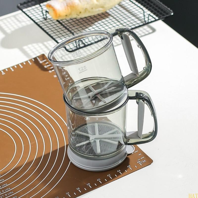 HAT Semi Auto Flour Sieving Device Operation Homes Bakers Efficient Powder Distribution