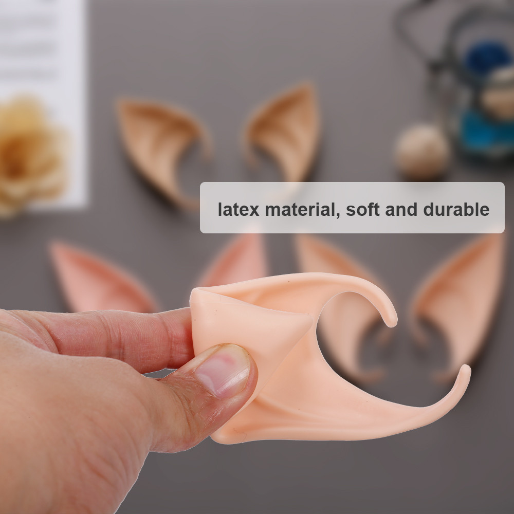 Magicstore Elf Ears สําหรับฮาโลวีนคอสเพลย์ 1 คู่ Fairy Pixie