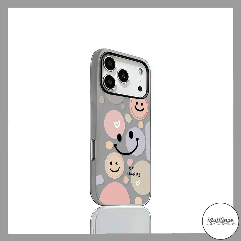 เคส2in1 ลายยิ้มสีสดใสฮิต OPPO Reno 12 5 11 5F 10 13F 12F A60 A3X A3 A58 A38 A5i A57 A16 A55 A54 A18 A77 A3s A15 A35 ราคา ถูกที่สุด ดีลบีเคเค แกลเลอรีภาพที่ 2