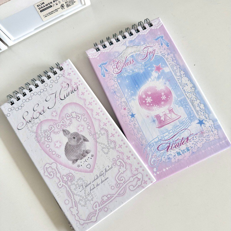 [HARU] 60P Pink Glass Series Deco Paper Book Journaling Scrapbook Journal kit Aesthetic Paper