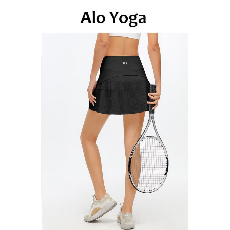 Authentic Alo Yoga Authentic tennis skirt, quick-dry, high-waisted pleated skirt, running sports yog