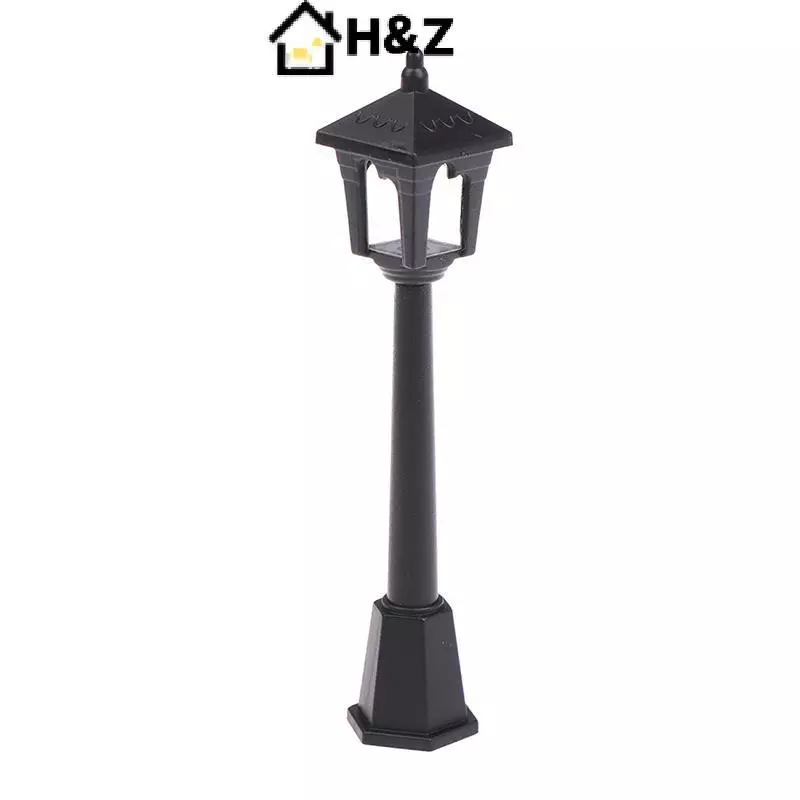H&Z 1 PC Mini โคมไฟไฟถนนรุ่นสามมิติสําหรับบ้านตุ๊กตาจิ๋วตกแต่ง Nice thumbnail 8