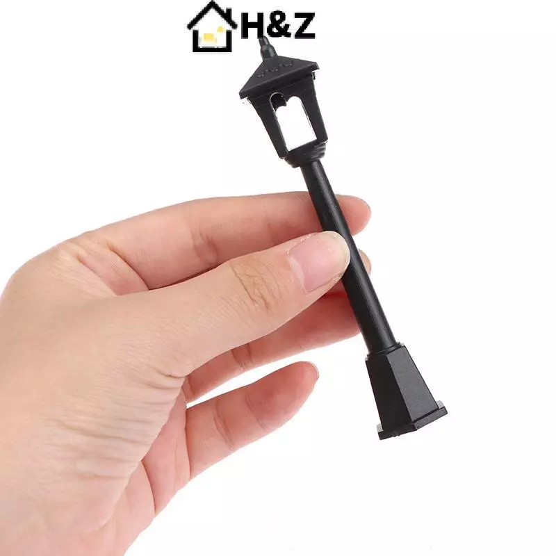 H&Z 1 PC Mini โคมไฟไฟถนนรุ่นสามมิติสําหรับบ้านตุ๊กตาจิ๋วตกแต่ง Nice thumbnail 10