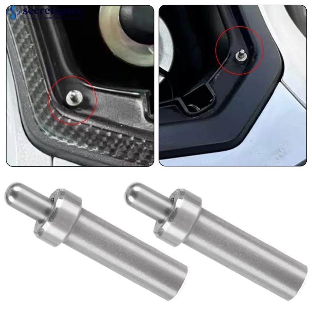 SECRETSPACE 2 ชิ้นสแตนเลส Motorcylce การใช้ถังหมวก Assist ฤดูใบไม้ผลิชุดสําหรับ Honda PCX160 ฝาปิดรถ