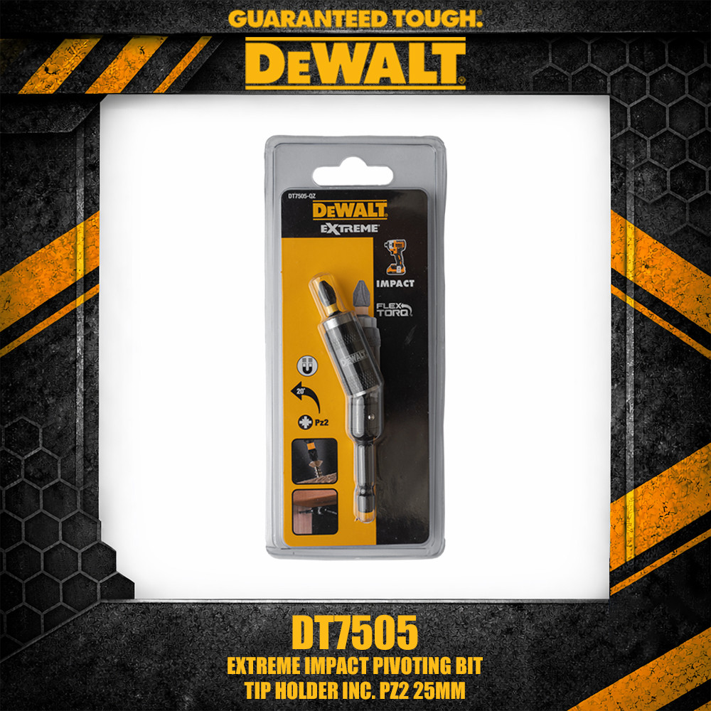 DEWALT DT7505 Extreme Impact Pivoting Bit Tip Holder inc. หน้า2 25มม อุปกรณ์เครื่องมือไฟฟ้า