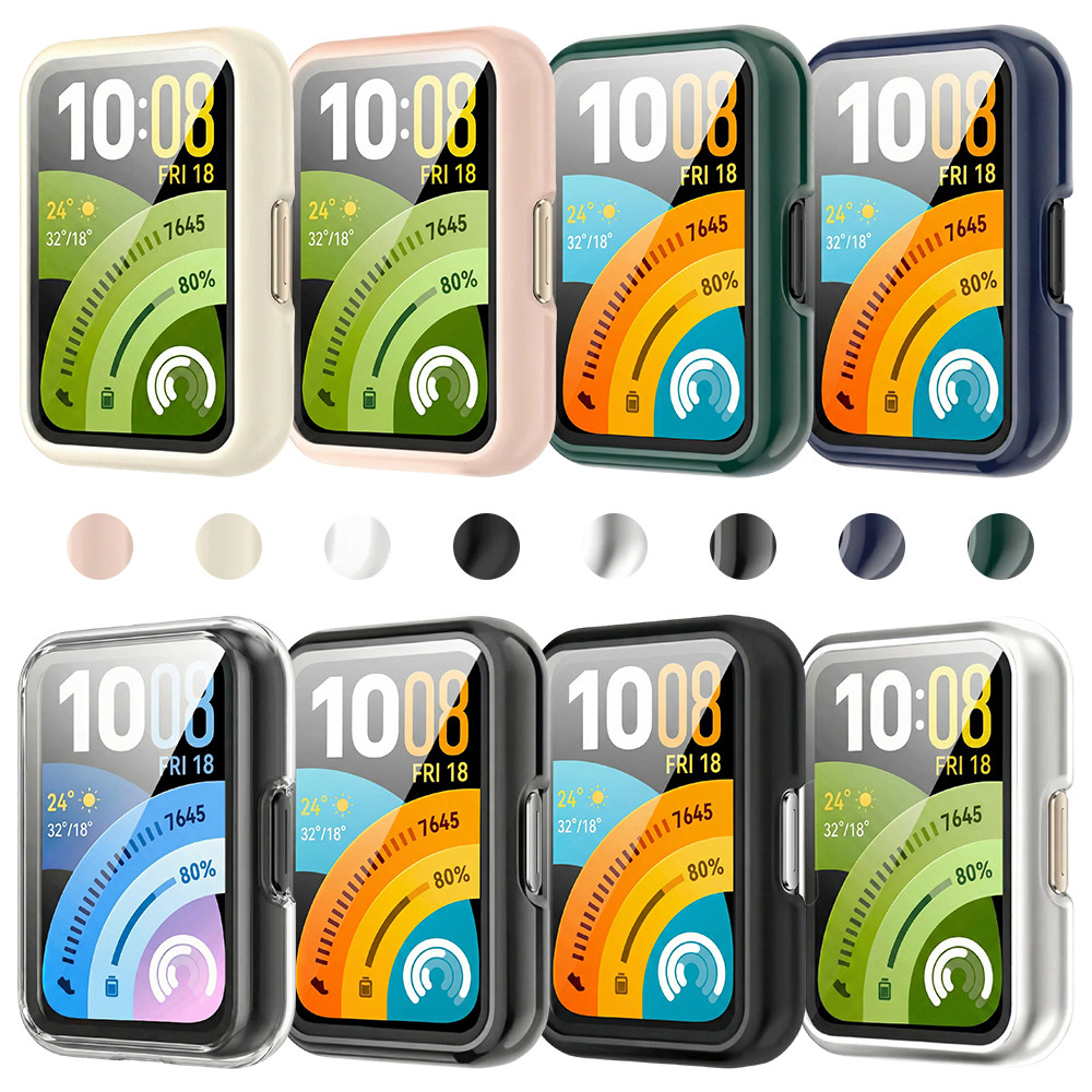 Hard PC/เคสTPUแบบนุ่มพร้อมฟิล์มสําหรับHuawei Band 11/11 Proกระจกนิรภัยป้องกันหน้าจอฝาครอบกันชนสําหรับSmartwatch Huawei Band 11