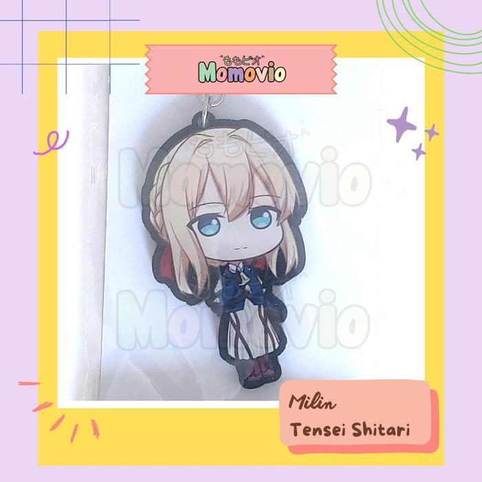 Gantungan Kunci Akrilk Violet Evergarden อะนิเมะพวงกุญแจอะคริลิค - สีม่วง