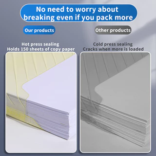10pcs-โฟลเดอร์ A4 ไฟล์ปุ่มพลาสติก กันฝุ่น ใส ทนทาน ใส่เอกสาร A4 ได้มาก เหมาะจัดเก็บ