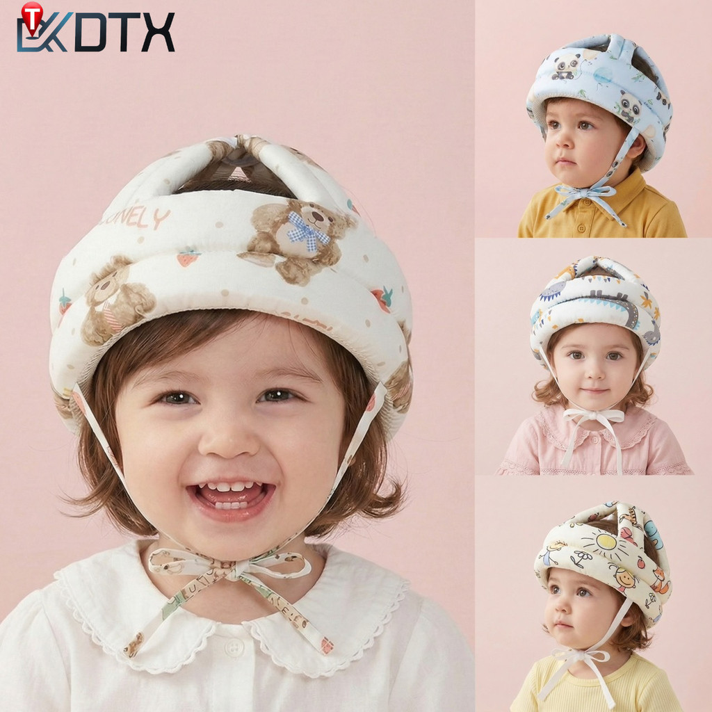 DTXmarket หมวกเด็ก หมวกกันกระแทก เหมาะสำหรับเด็กทารกและหัดเดิน  ปกป้องศีรษะ 5เดือน-2ปี