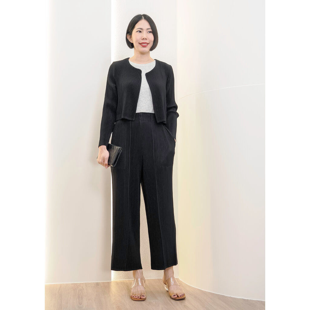 กก ยาว 36นิ้ว 2MUAY รุ่น GM0957/GM0767 THICK CROP CARDIGAN WITH PANTS PLEATED SET 4 สี FREE SIZE