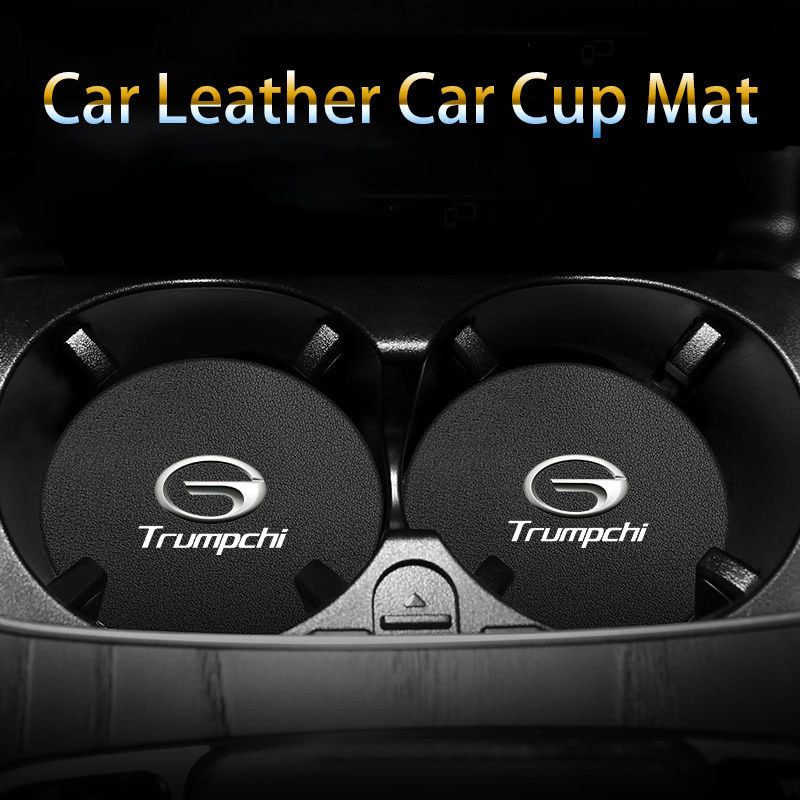 2pcs รถถ้วยผู้ถือลื่นไมโครไฟเบอร์หนังกาแฟเครื่องดื่มถ้วยสําหรับ Trumpchi GAC Empow J11 J12 J13 J14 J