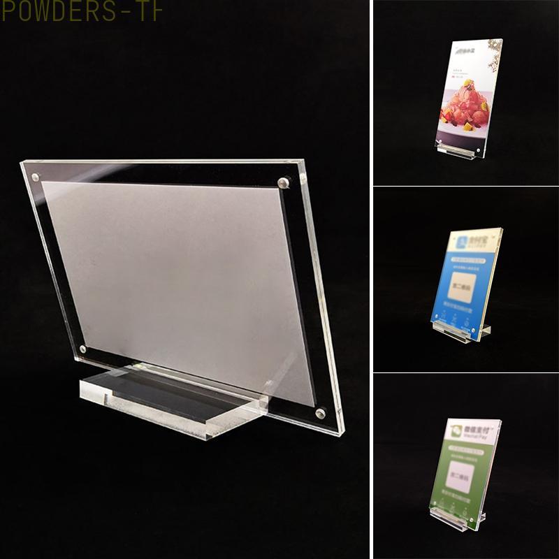 【POWE】Photo Frame Multi-functional Poster Price Tags Replacement Table Accessories