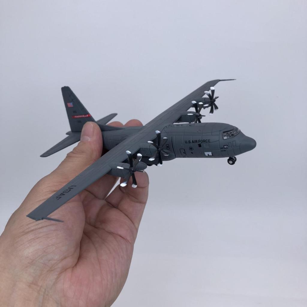 [trdfdv] โลหะ 1:200 Scale C130 เครื่องบินขนส่งพร้อมขาตั้งเครื่องบินรุ่นสําหรับชั้นวางสํานักงานผู้ใหญ