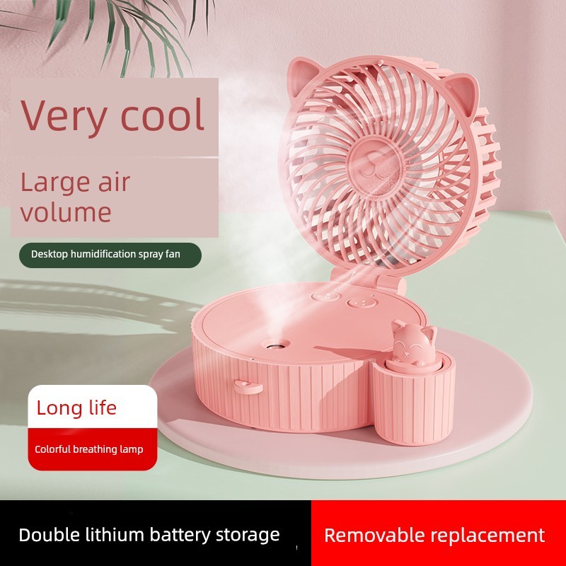 พัดลมพกพา พัดลม osuka พัดลมสเปรย์แบบพกพาสำหรับเครื่องปรับอากาศ USB