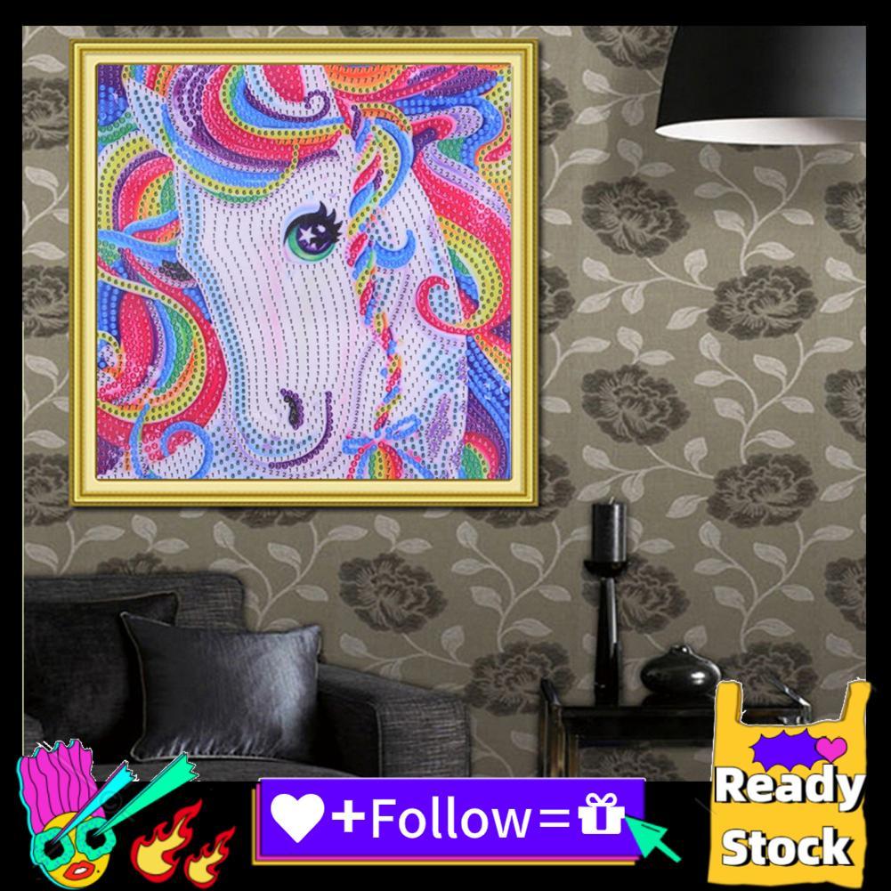 Icegg ชุดวาดภาพเพชร 5d 11.81 X 9.84 นิ้ว DIY 5D ตามหมายเลขสำหรับของขวัญตกแต่งผนังบ้าน