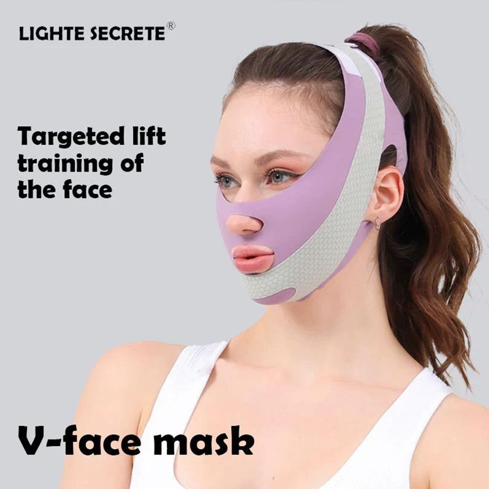 Face Shaping Bandage Lifting และ Firming Face Anti-sagging Mask Full Face Lifting N6e4