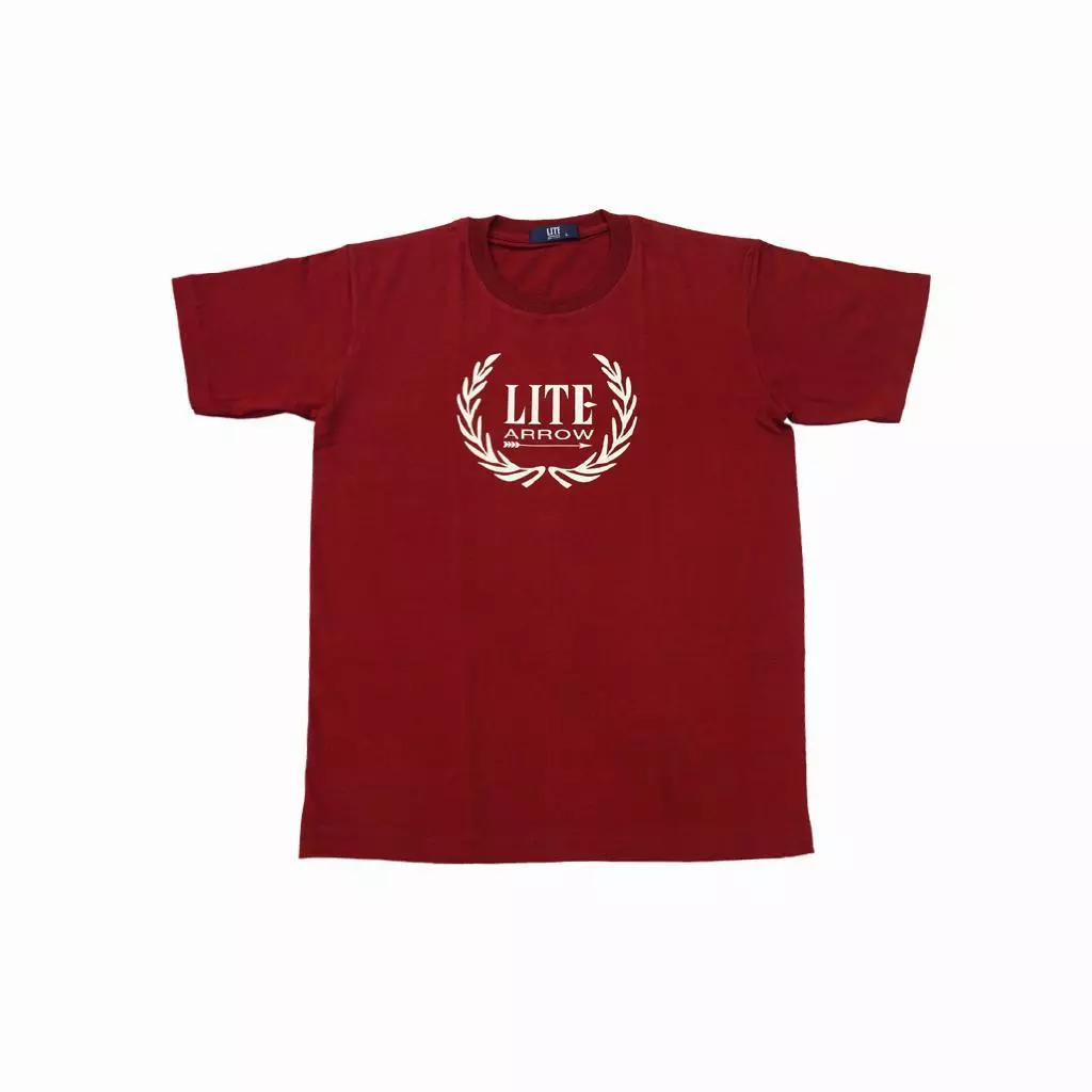 ARROW LITE T-SHIRT คอกลมแขนสั้น ใส่แล้วเย็นสบาย ไร้ตะเข็บข้าง สกรีนลายช่อมะกอก