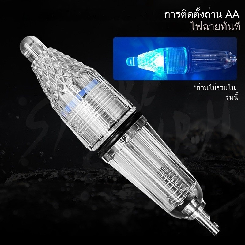 โคมไฟ LED รูปปลา ใช้แบตเตอรี่ แบบพกพา สําหรับตกปลากลางแจ้ง ราคา ถูกที่สุด ดีลบีเคเค แกลเลอรีภาพที่ 8