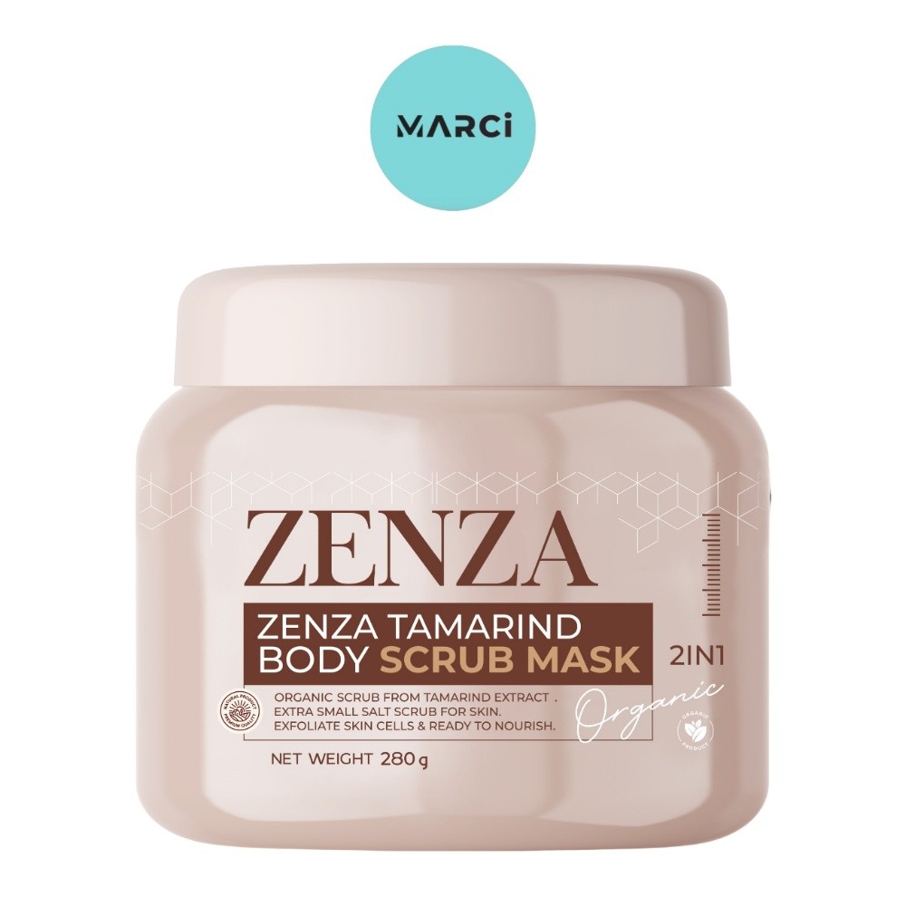 [1 กระปุก] Zenza Tamarind Body Scrub Mask [280 g./กระปุก] สครับเซ็นซ่า สครับมะขามสูตรเข้มข้น