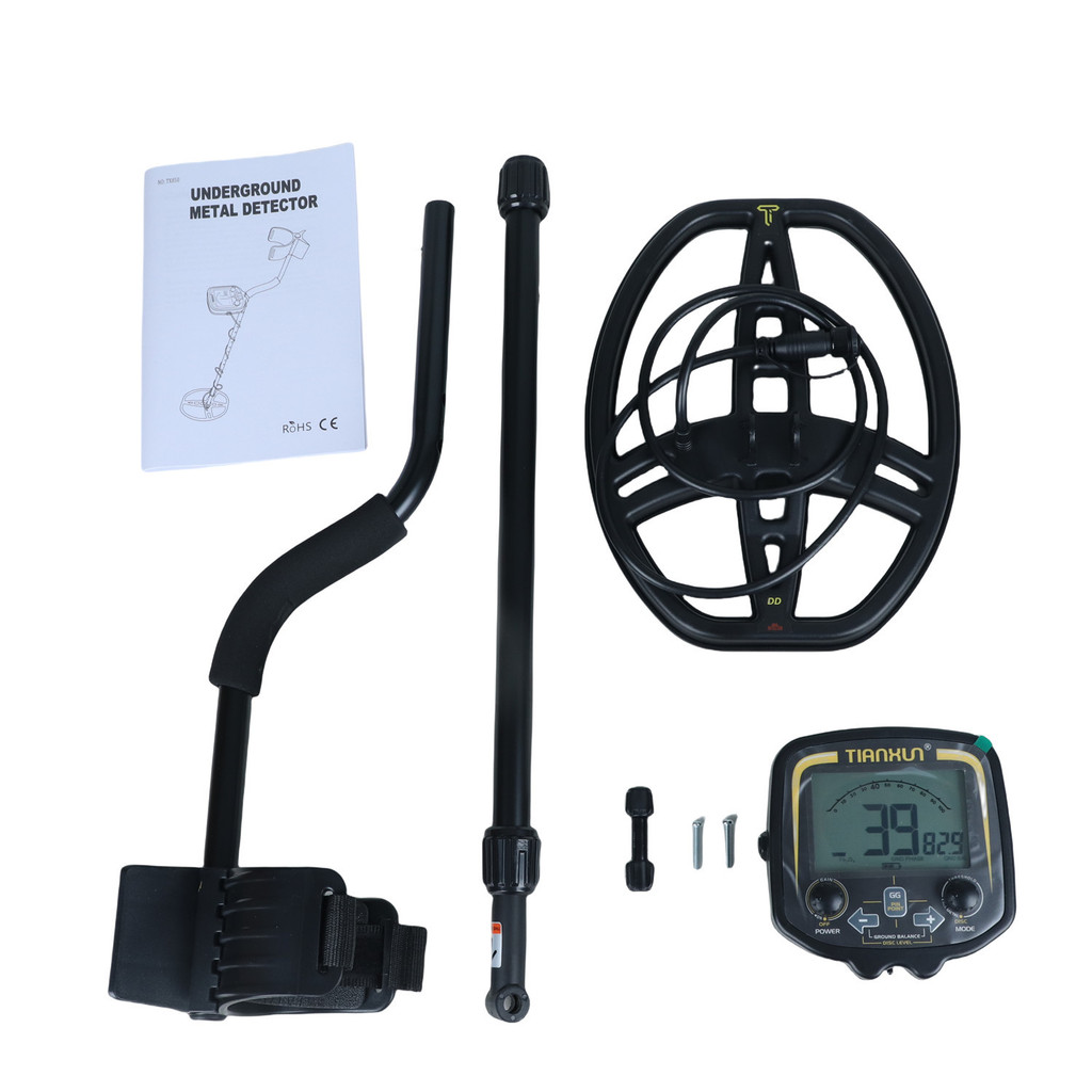 TX-850 เครื่องตรวจจับโลหะใต้ดินความลึก 2.5m Scanner Searcher Gold Treasure Hunt Beach