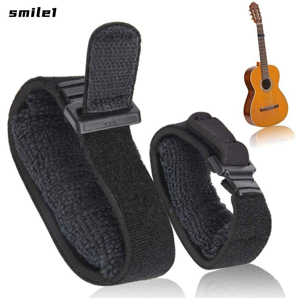 SMILE กีตาร์ Fret Wrap, ลดเสียงรบกวน Fingerboard Mute เทปกีตาร์ Mute Damper, แบบพกพาเบส Ukulele Stri