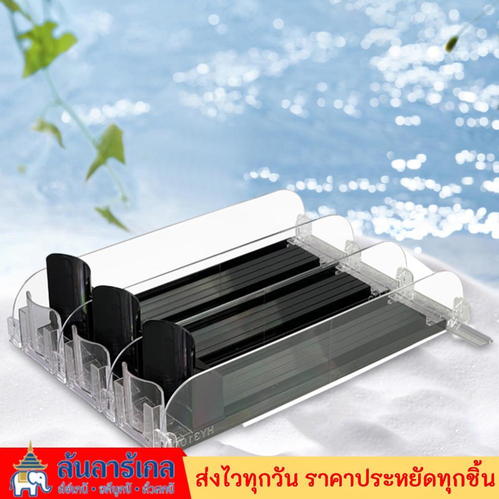 Drink Organizer Dispenser Spring Push Beverage Pusher Shelf Adjustable Width Auto Beer Pusher Holder