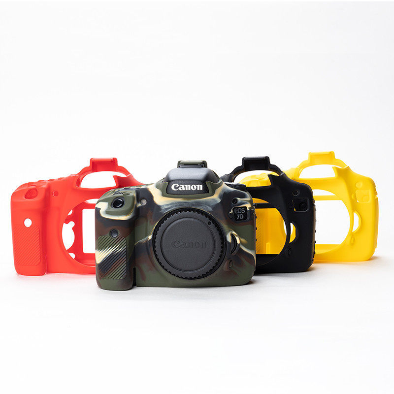 เหมาะสําหรับกล้องดิจิตอล Canon 7D เคสซิลิโคน Canon 7D เคสป้องกันกันรอยขีดข่วนการถ่ายภาพกลางแจ้ง