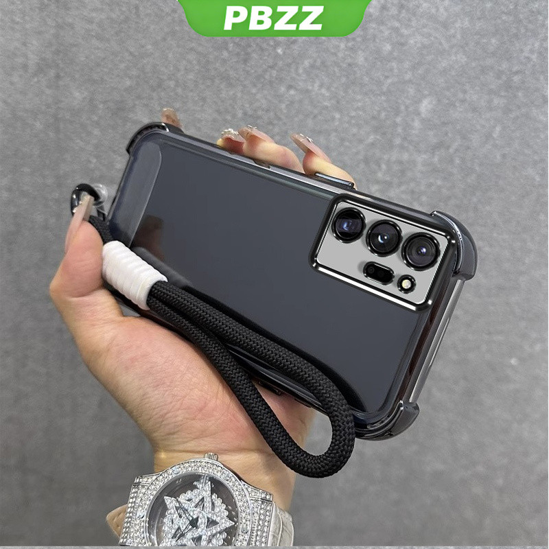 PBZZ เคสสําหรับ Samsung Note 20 ultra Samsung Note 20 เคสโทรศัพท์ Softcase ซิลิโคนกันกระแทกฝาครอบการออกแบบใหม่ความงามใสพร้อม Lanyard สําหรับสาว SJST01