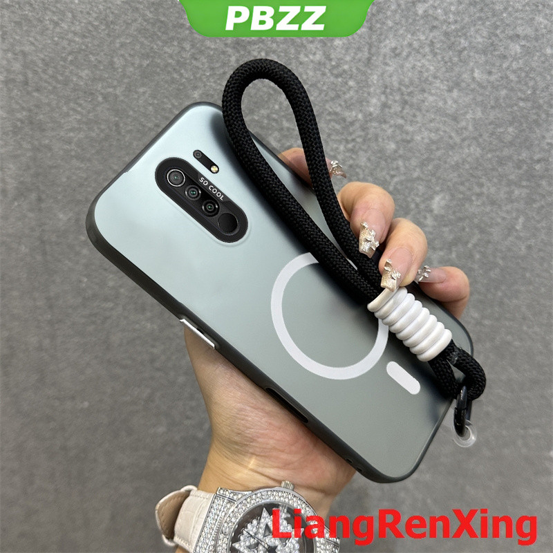 PBZZ เคสสําหรับ Redmi 9a Redmi 9 Redmi 8 เคสโทรศัพท์เคสแข็ง TPU Protector กันกระแทกการออกแบบใหม่ความงามแม่เหล็กพร้อมเชือกเส้นเล็ก CYDTGSBS01