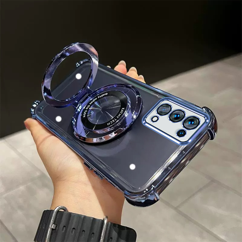 เคส Oppo Reno 5 / Reno5 tpu ที่วางโทรศัพท์กันกระแทกพร้อมฟังก์ชั่นกันลื่น SJZJ เคสโทรศัพท์มือถือ