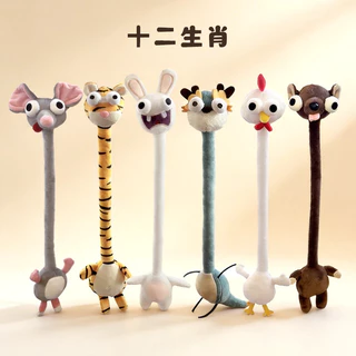 สร้างสรรค์คอยาวของเล่นตุ๊กตาบทคัดย่อสัตว์ตกแต่งตุ๊กตากระเป๋าแขวนตกแต่งของขวัญเซอร์ไพรส์สําหรับเพื่อน