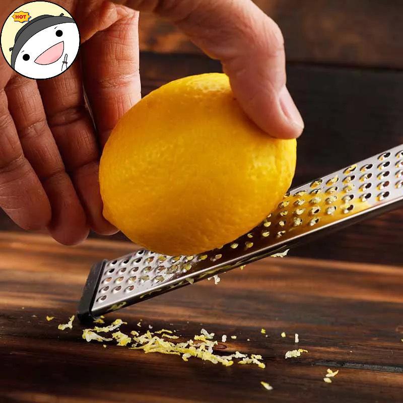 Lanf Kitchen Lemon Fruit Peeler ชีส Zester Microplane เครื่องขูดผักผลไม้ EN